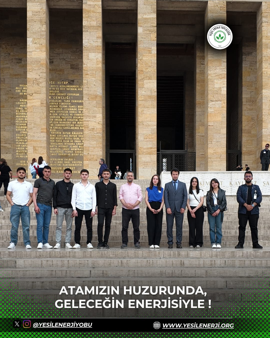 Yeşil Enerji Topluluğu Anıtkabir’de: Atamızın Huzurunda